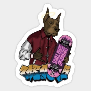 Crazy Dog with Holo Sticker